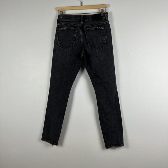 Abercrombie & fitch athletic skinny stretch jeans distressed size 28 x30 black - Picture 3 of 9